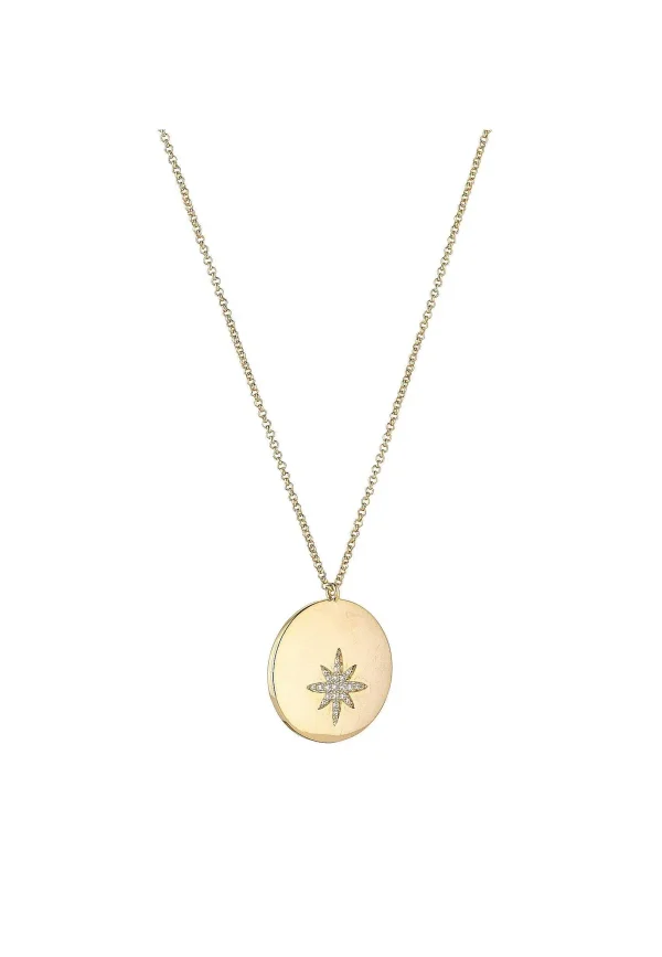 Knight & Day Centre Star Necklace In Gold* Jewellery