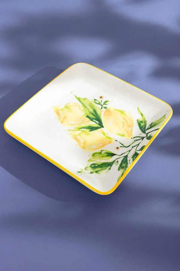 Carraig Donn HOME Ceramic Lemon Square Plate* Homeware