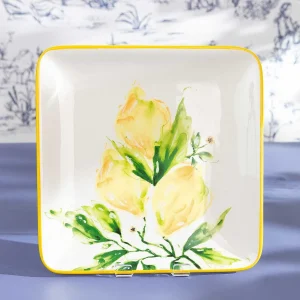 Carraig Donn HOME Ceramic Lemon Square Plate* Homeware