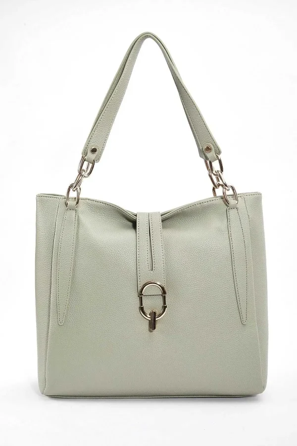 SOUL Accessories Chain Detail Tote In Sage Green* Accessories