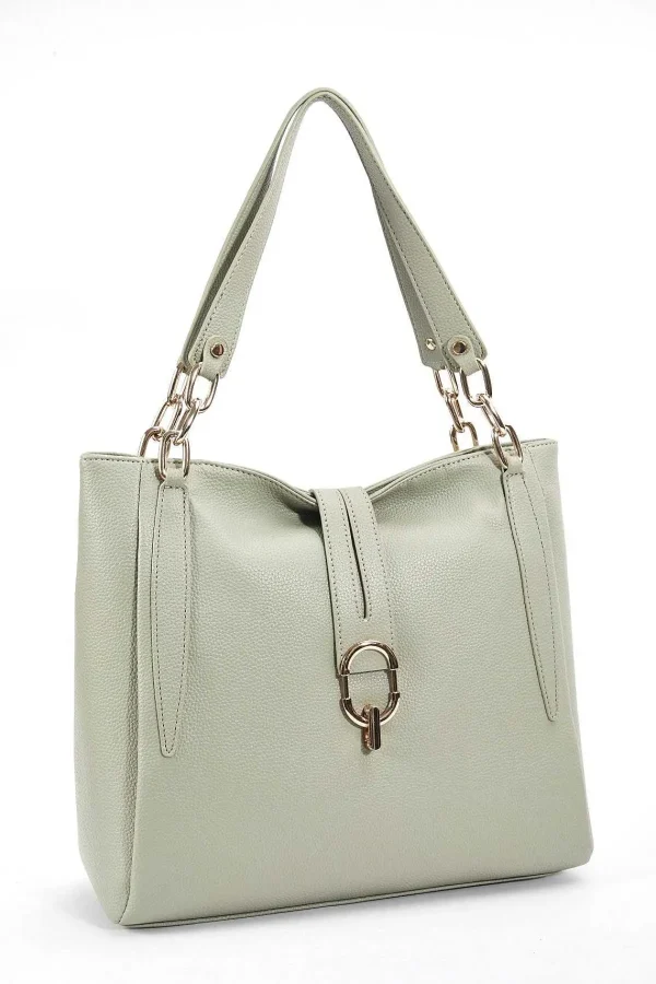 SOUL Accessories Chain Detail Tote In Sage Green* Accessories