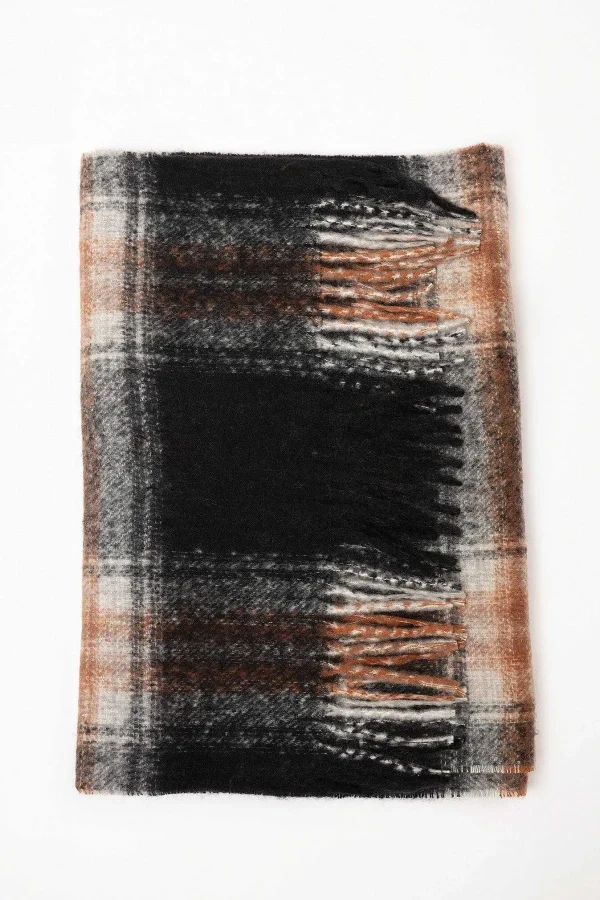 SOUL Accessories Check Scarf In Black* Accessories