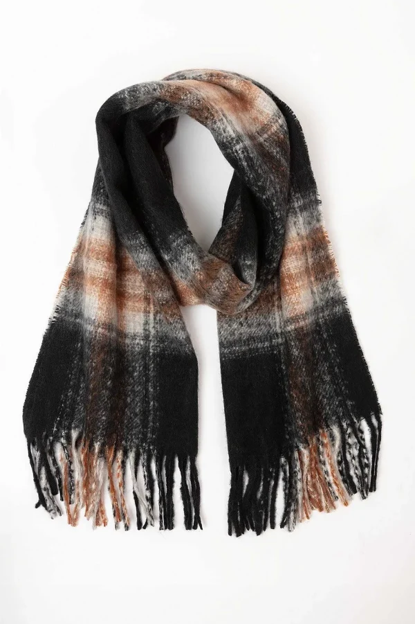 SOUL Accessories Check Scarf In Black* Accessories