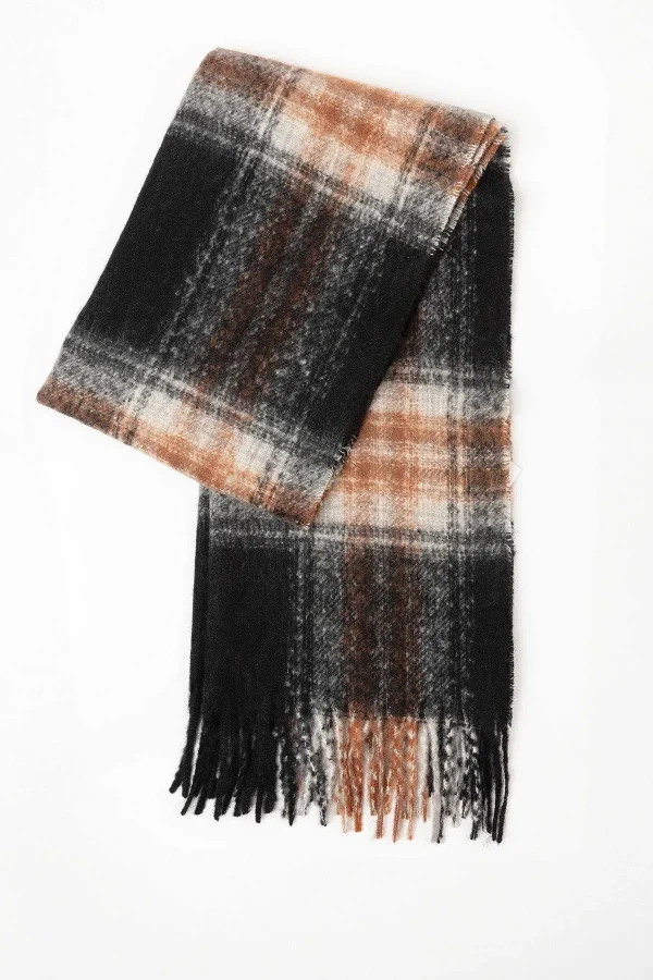 SOUL Accessories Check Scarf In Black* Accessories