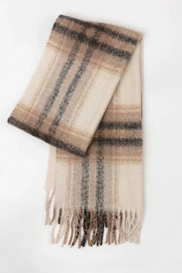 SOUL Accessories Check Scarf In Brown Tones* Accessories