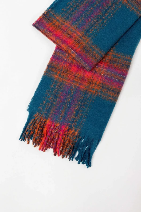 SOUL Accessories Check Scarf In Navy* Accessories