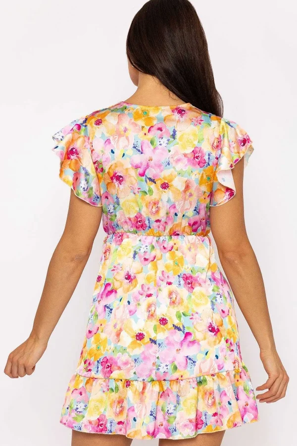 Pala D'oro Cheryl Mini Dress In Multi Print* Sale Dresses
