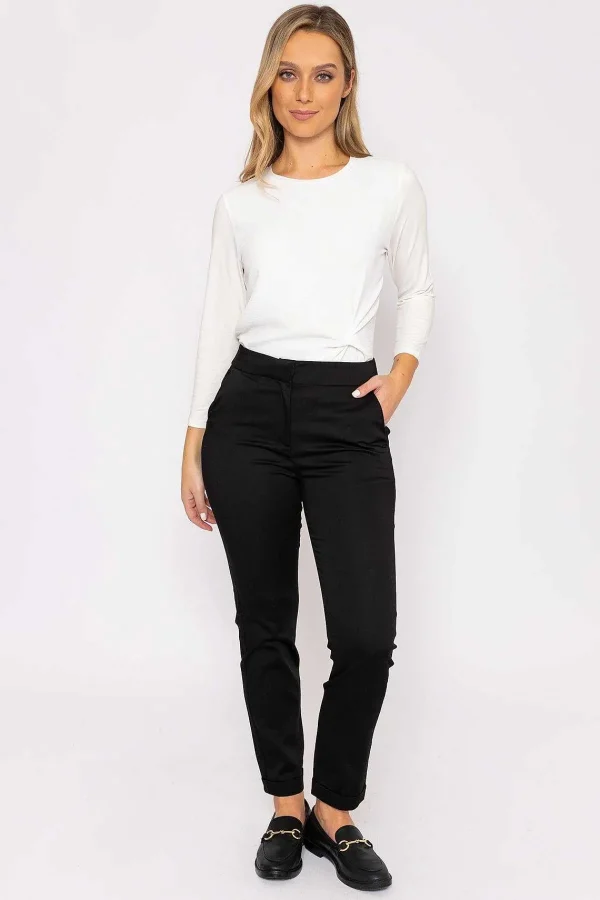 Kelly & Grace Weekend Chino Pant In Black*Women Jeans & Trousers