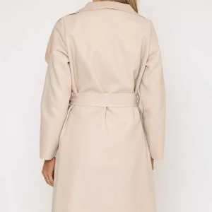 Pala D'oro Chuck On Wrap Coat In Ecru*Women Coats & Jackets