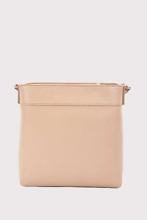 SOUL Accessories Classic Crossbody Front Zip Bag In Beige* Accessories