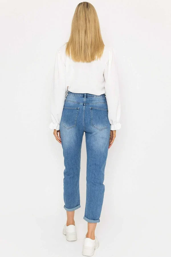 Pala D'oro Classic High Waisted Denim Jeans*Women Jeans & Trousers