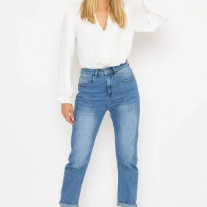 Pala D'oro Classic High Waisted Denim Jeans*Women Jeans & Trousers