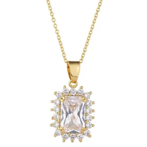 Knight & Day Clear Gold Pendant* Boxed Gifts