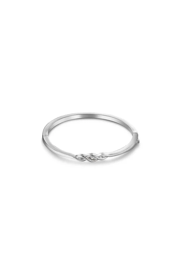 Newbridge Silverware Jewellery Clear Stone Bangle* Boxed Gifts