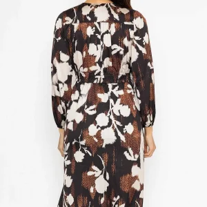 Pala D'oro Cliodhna Brown Printed Midi Dress*Women Dresses & Jumpsuits