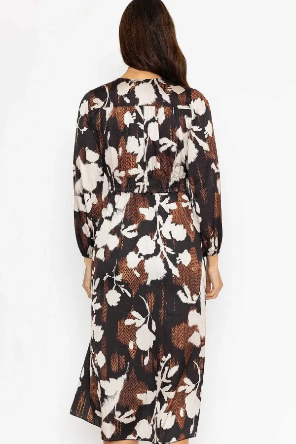 Pala D'oro Cliodhna Brown Printed Midi Dress*Women Dresses & Jumpsuits