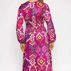 Pala D'oro Cliodhna Pink Printed Midi Dress* Sale Dresses