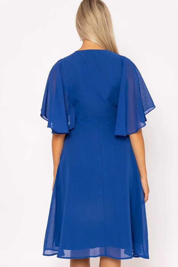 Rowen Avenue Cobalt Angel Sleeve Dress* Sale Dresses