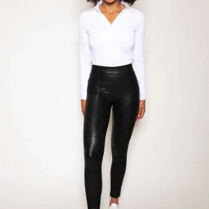 J'aime la Vie Collar Shirt In White*Women Tops & Blouses