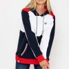 West Quay Colour Block Hoodie In Navy*Women Hoodies & Sweatshirts