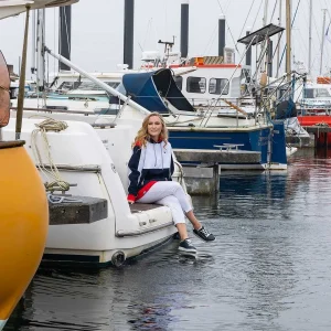 West Quay Colour Block Hoodie In Navy*Women Hoodies & Sweatshirts