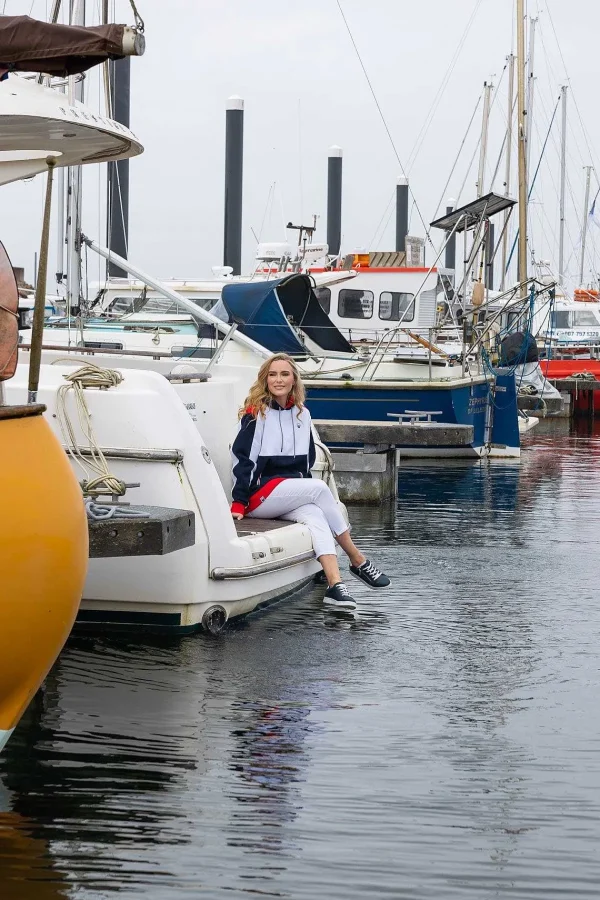 West Quay Colour Block Hoodie In Navy*Women Hoodies & Sweatshirts