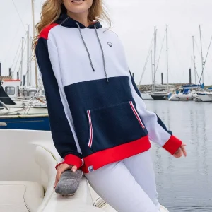 West Quay Colour Block Hoodie In Navy*Women Hoodies & Sweatshirts