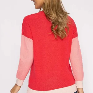 Kelly & Grace Weekend Colour Block Knit In Blush*Women Jumpers & Cardigans