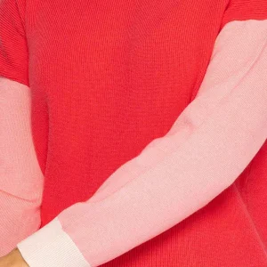 Kelly & Grace Weekend Colour Block Knit In Blush*Women Jumpers & Cardigans