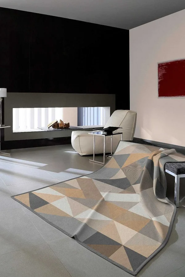 Biederlack Composition Stone Sofa Blanket* Homeware
