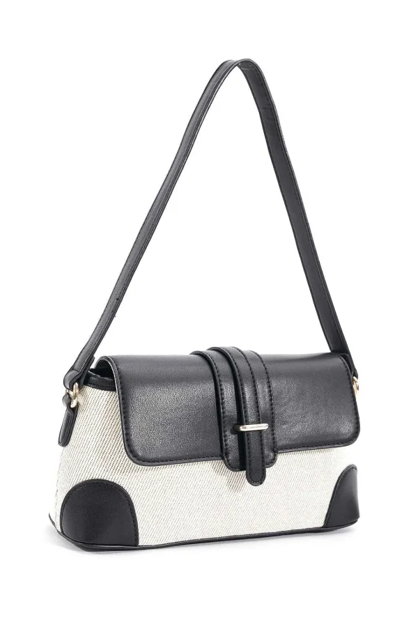 SOUL Accessories Contrast Top Shoulder Bag In Black* Accessories