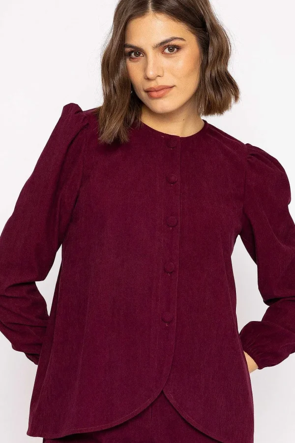 Rowen Avenue Cord Jacket In Plum*Women Coats & Jackets