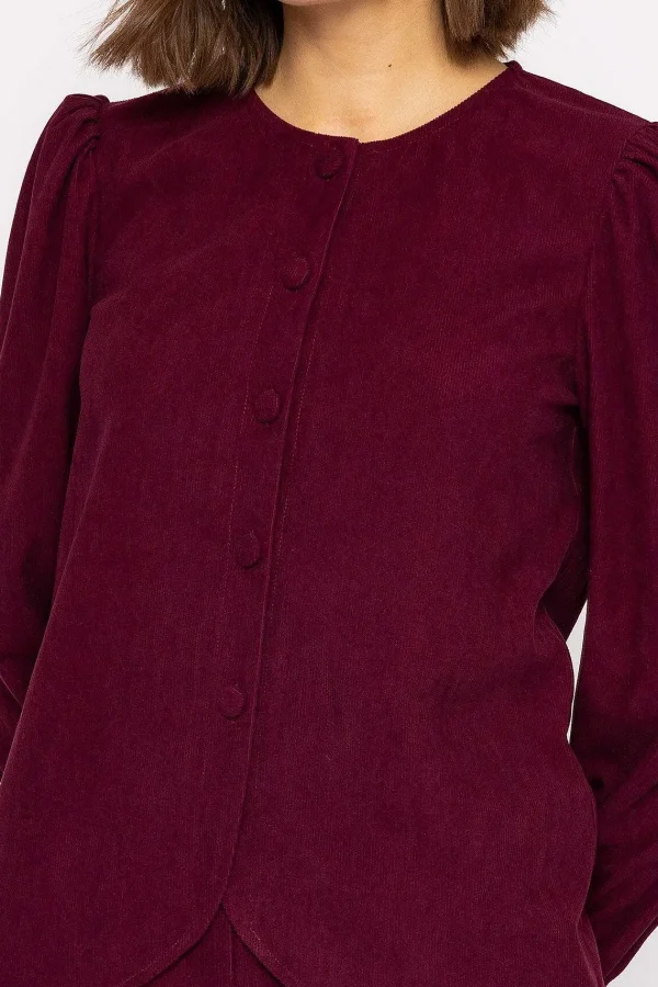 Rowen Avenue Cord Jacket In Plum*Women Coats & Jackets