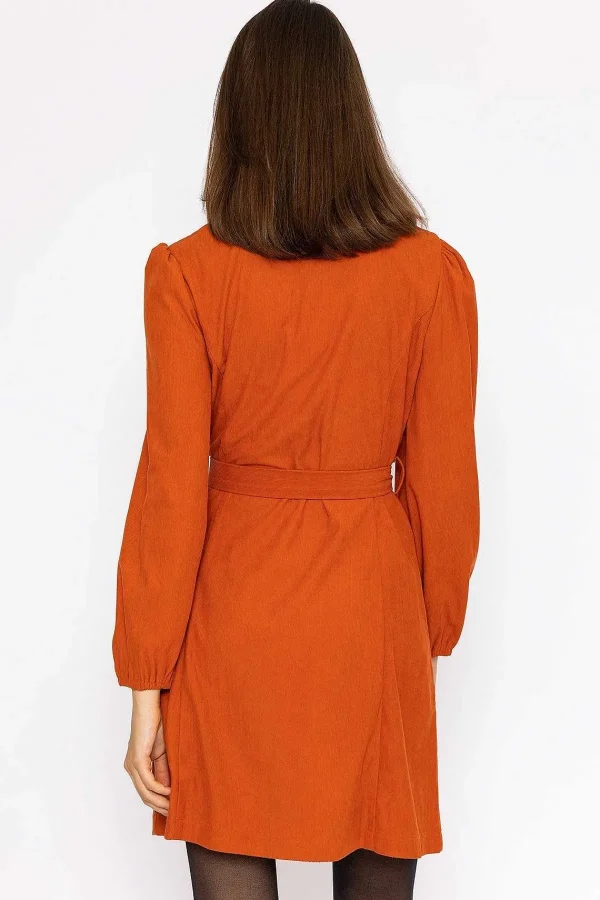 Rowen Avenue Cord Mini Dress In Rust*Women Dresses & Jumpsuits