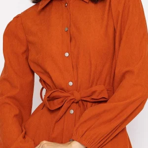 Rowen Avenue Cord Mini Dress In Rust*Women Dresses & Jumpsuits