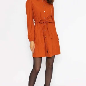 Rowen Avenue Cord Mini Dress In Rust*Women Dresses & Jumpsuits