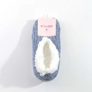 SOUL Accessories Cosy Knit Slipper Sock In Navy*Women Nightwear