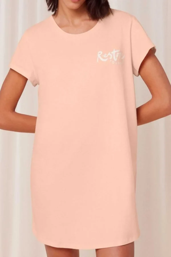 Triumph Cotton Nightdress In Peach*Women Nightwear