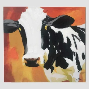 Carraig Donn HOME Cow Canvas Art Wall Decor* Homeware