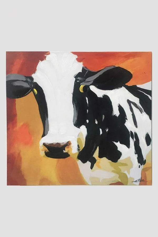Carraig Donn HOME Cow Canvas Art Wall Decor* Homeware