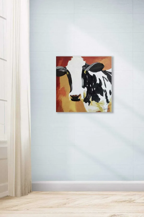 Carraig Donn HOME Cow Canvas Art Wall Decor* Homeware
