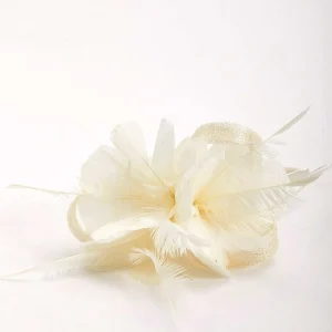 SOUL Accessories Cream Feather Flower Fascinator* Fascinators