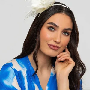 SOUL Accessories Cream Feather Flower Fascinator* Fascinators
