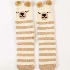 Cherish Accessories Cream Fluffy Boxed Slipper Socks*Women Nightwear