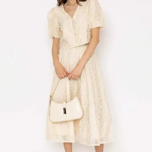 Elli White Cream Tulle Midi Skirt*Women Skirts & Shorts