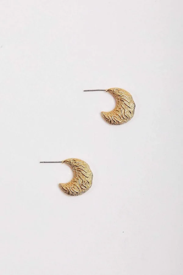 Joularie Crescent Moon Hoop Earrings* Boxed Gifts