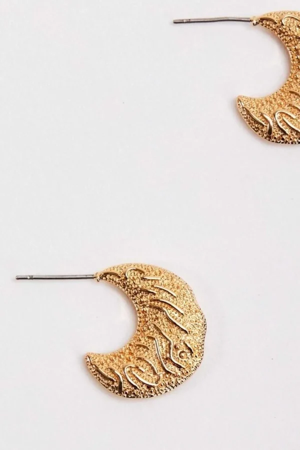 Joularie Crescent Moon Hoop Earrings* Boxed Gifts