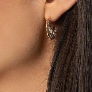 Joularie Crescent Moon Hoop Earrings* Boxed Gifts