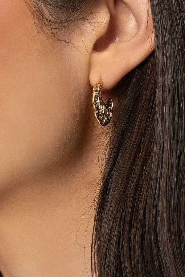 Joularie Crescent Moon Hoop Earrings* Boxed Gifts