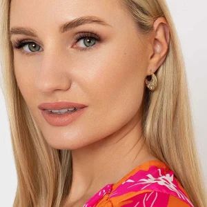 Joularie Crescent Moon Hoop Earrings* Boxed Gifts